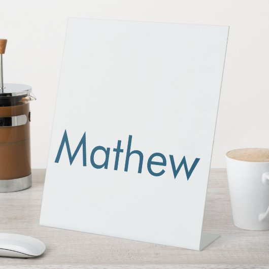 Signe De Table simple lettre initiale monogramme ajouter votre no (In SItu)