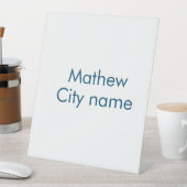 Signe De Table simple lettre initiale monogramme ajouter votre no (In SItu)