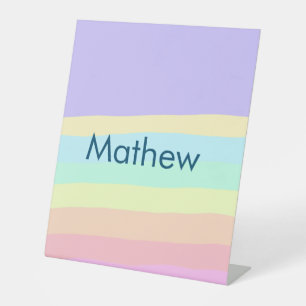 Signe De Table simple lettre initiale monogramme ajouter votre no