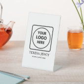 Signe De Table Simple Logo Display Stand for Branding (In SItu)