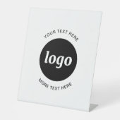 Signe De Table Simple Logo et Texte Entreprise (Recto)
