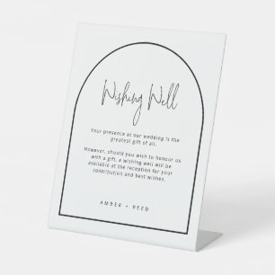 Signe De Table Simple Mariage d'arche noire blanche enseigne bien