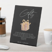 Signe De Table Simple mariage de fonds de lune de miel du registr (In SItu)