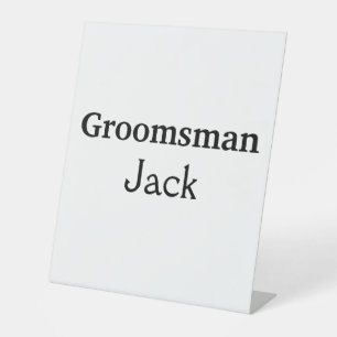 Signe De Table SIMPLE MINIMAL ajoutez votre nom personnalisé garç