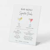 Signe De Table Simple Modern Cocktail Signature Bar à boisson Men (Recto)