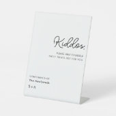 Signe De Table Simple Neutral Kiddos Wedding Treats Table (Recto)