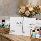 Signe De Table Simple Panier de Mariage pour Dames Salle de Bain