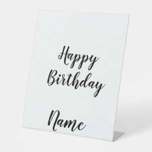 Signe De Table simple petit heureux anniversaire ajouter votre no