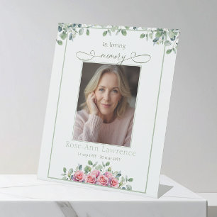 Signe De Table Simple Rose Rose Pink Photo En souvenir affectueux