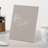 Signe De Table Simple Script Mom Hacks Baby Shower (In SItu)