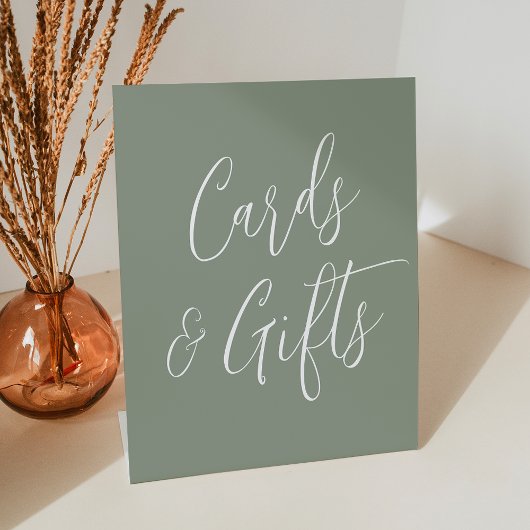 Signe De Table Simple Script Sage Green Mariages Cartes et Cadeau