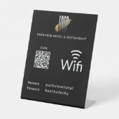 Signe De Table Simple Wifi Network Password (Recto)