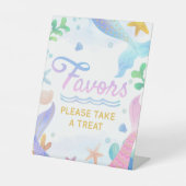 Signe De Table Sirène Sous La Fête D'Anniversaire De La Mer Favor (Recto)