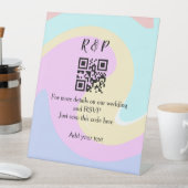 Signe De Table site web mariage rsvp q r code ajouter nom texte (In SItu)