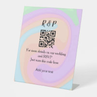 site web mariage rsvp q r code ajouter nom texte