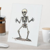 Signe De Table Skeleton Doing Dab - Drôle Halloween Dance Shi (In SItu)