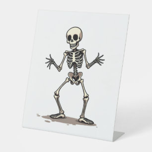 Signe De Table Skeleton Doing Dab - Drôle Halloween Dance Shi