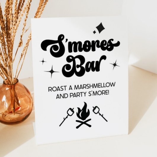 Signe De Table S'Mores Bar Marshmallow Roast Faisons la fête S'Mo