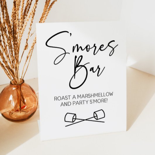 Signe De Table S'Mores Bar Marshmallow Roast Faisons la fête S'Mo