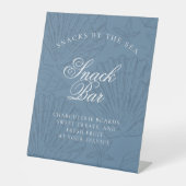 Signe De Table Snack Bar Coastal Blue Seashell Bachelorette (Recto)