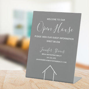 Signe De Table Société immobilière personnalisée Open House Chic