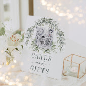 Signe De Table Soft Winter Holiday Animaux artistiques Cartes et