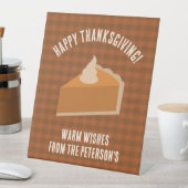 Signe De Table Soirée à tarte Thankesgiving (In SItu)