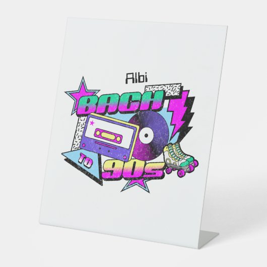 Signe De Table soirée bachelorette des années 90 (Recto)