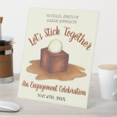 Signe De Table Soirée de mariage fiançailles Sticky Toffee Puddin (In SItu)