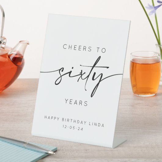 Signe De Table Soixante ans 60e anniversaire (In SItu)
