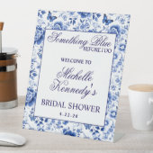 Signe De Table Something Blue Before I Do Floral Bridal Shower  (In SItu)