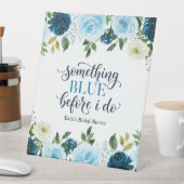 Signe De Table Something Blue Before I Do Navy Floral Bridal Show (In SItu)
