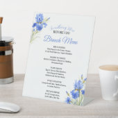 Signe De Table Something Blue Bridal Shower Brunch Menu (In SItu)