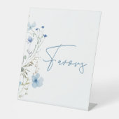 Signe De Table Something Blue Wildflower Bridal Shower (Recto)