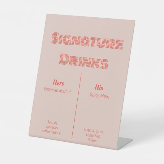 Signe De Table Son et ses boissons (Recto)