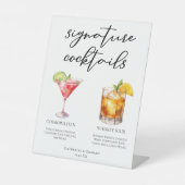 Signe De Table Sophisticated Mariage Signature Cocktails Menu (Recto)