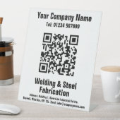 Signe De Table Soudage et fabrication Code QR Design Signal Pedes (In SItu)