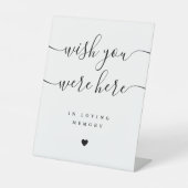 Signe De Table Souhaitez-Vous Être Ici Dans Un Mariage De Mémoire (Recto)