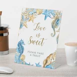 Signe De Table Sous la mer   L'amour est une douce friandise 