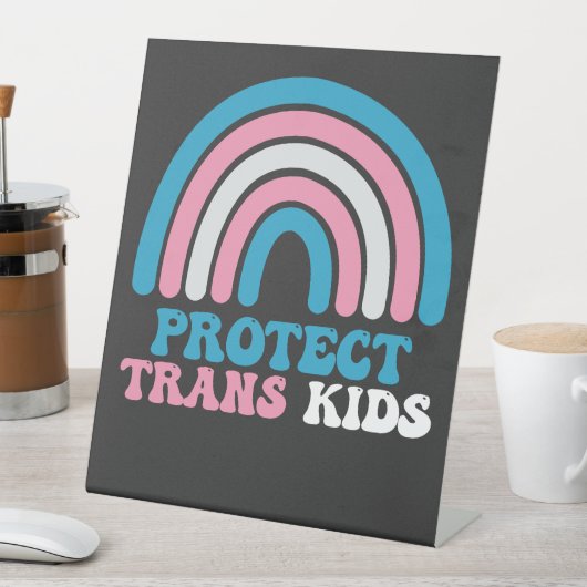 Signe De Table Soutien LGBT Pride Protéger les enfants trans (In SItu)