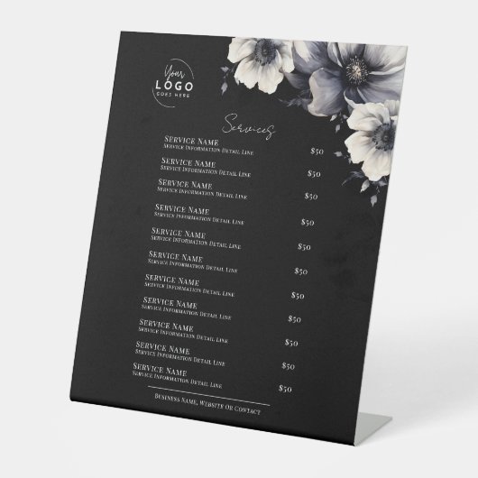 Signe De Table Spa noir blanc (Recto)