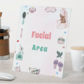 Signe De Table Spa Party Pamper Anniversaire du visage (In SItu)