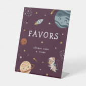 Signe De Table Space Adventure Playful Kids Birthday Party Favors (Recto)