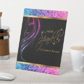Signe De Table Sparkler cheveux dans une Parties scintillant colo (In SItu)