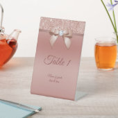 Signe De Table Sparkles & Glamor, Rose d'anniversaire Gold (In SItu)