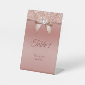 Signe De Table Sparkles & Glamor, Rose d'anniversaire Gold (Recto)