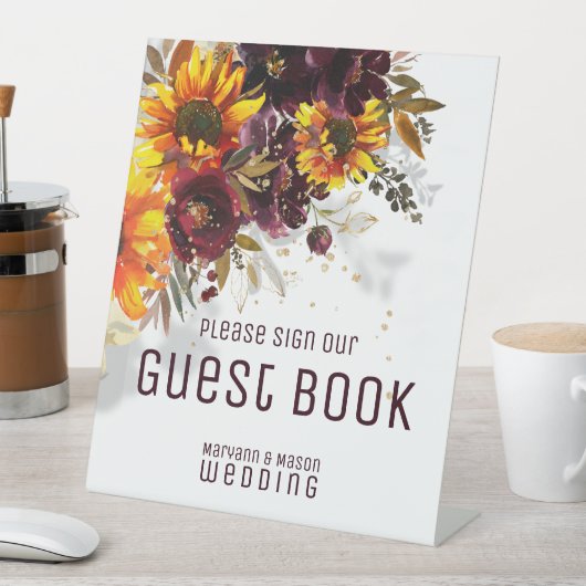 Signe De Table Sparkling Sun & Wine Livre d'invité (In SItu)