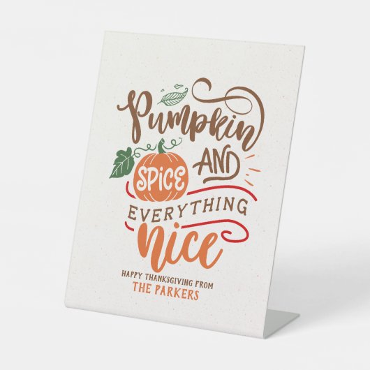 Signe De Table Spice et Everything (Recto)