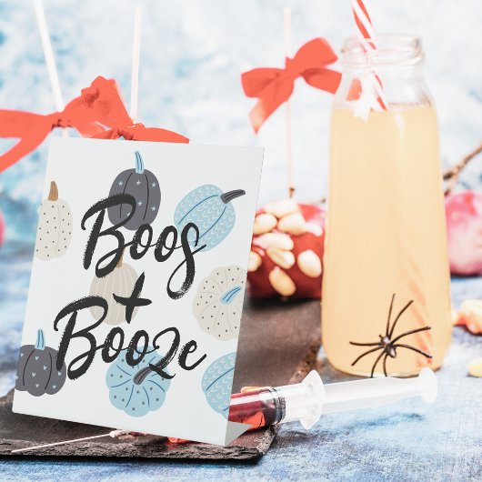 Signe De Table Spooky One | Anniversaire Halloween | Alcool Bleu
