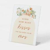 Signe De Table Spring Devis Combien De Baisers Fête des mariées J (Recto)